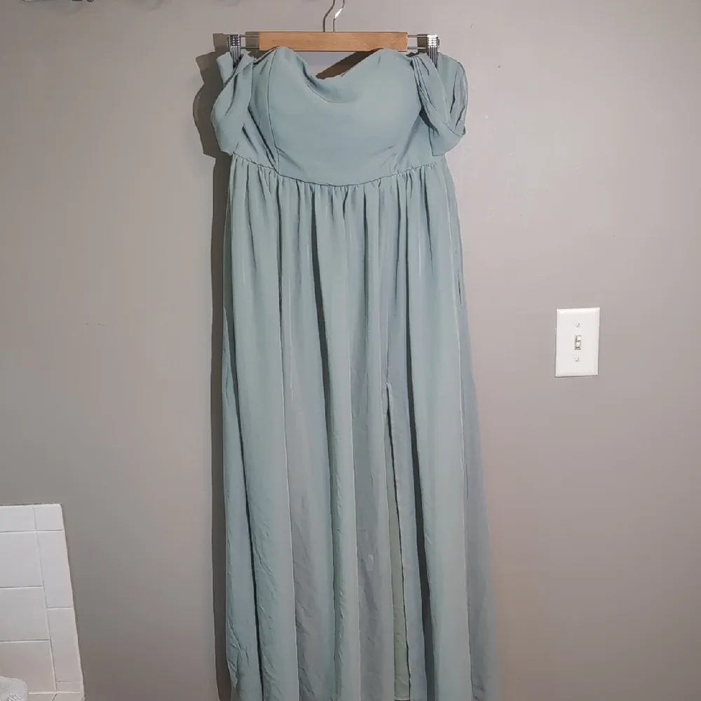 Birdy Grey Strapless Sage Green Dress - Picture 5 of 10